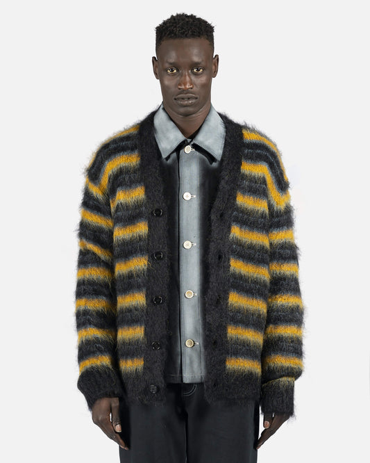Marni mens sweater V-Neck Cardigan in Black