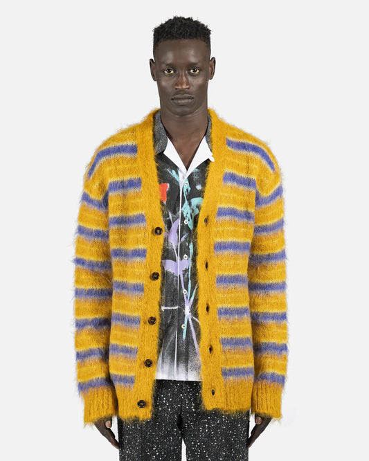 Marni mens sweater V-Neck Cardigan in Gold