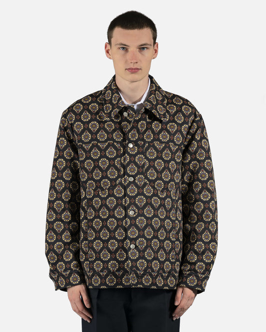 Dries Van Noten Men's Jackets Vecho Denim Jacket in Black