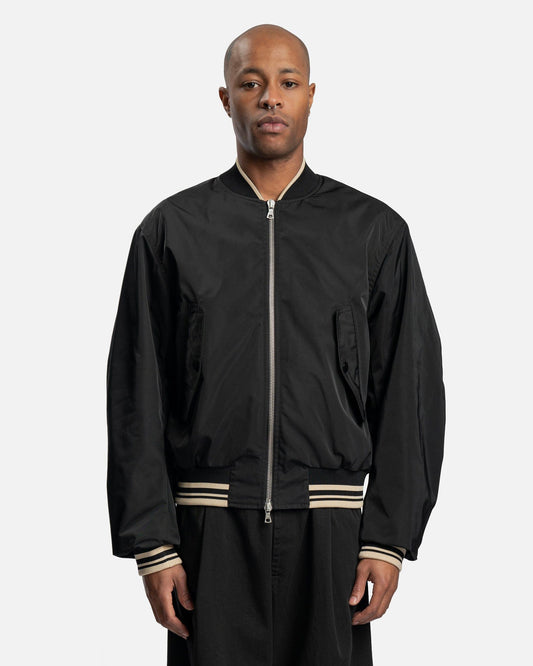 Dries Van Noten Men's Jackets Vellow Jacket in Black