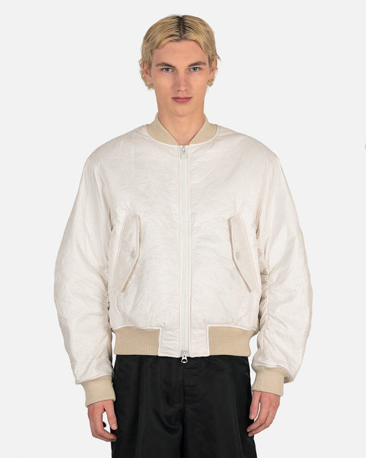 Dries Van Noten Men's Jackets Vellow Jacket in White