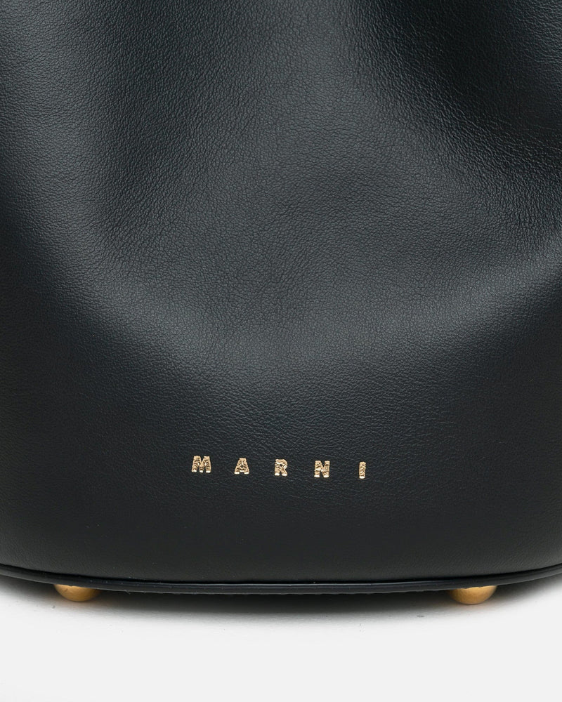 Marni Women Bags Venice Shearling Bucket Bag in Black