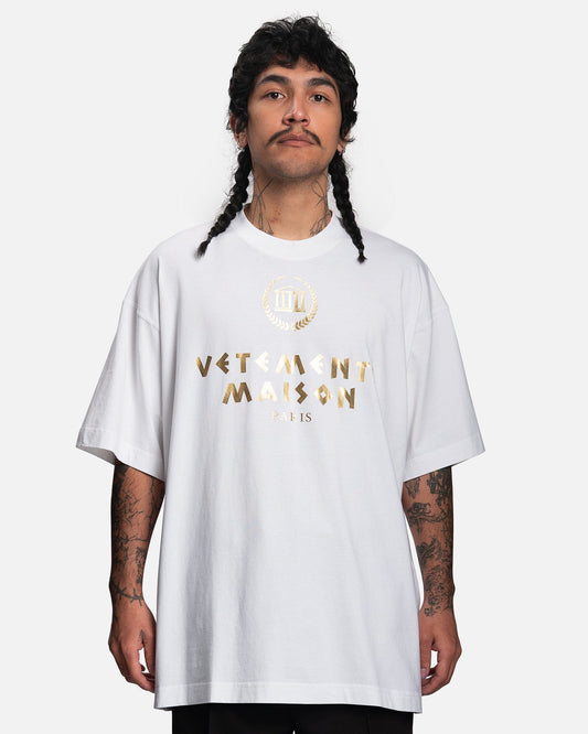 VETEMENTS VETEMENTS Maison Hotel Casino T-Shirt in White