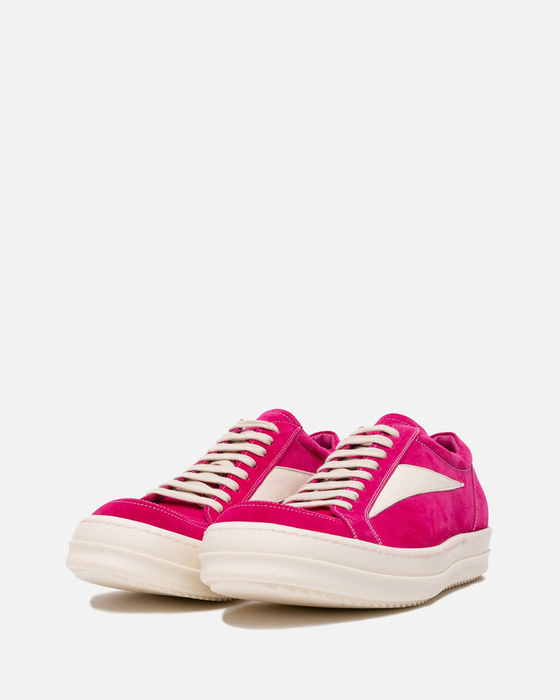 Rick Owens Men's Sneakers Vintage Sneaker in Hot Pink/Milk