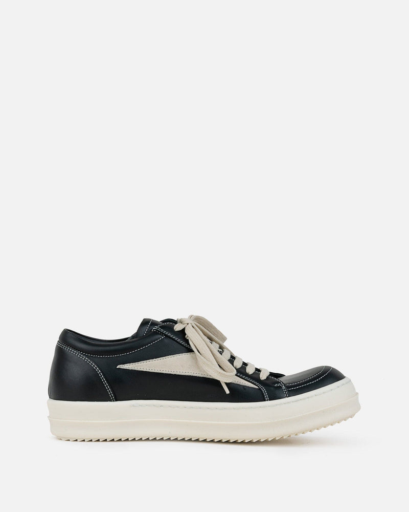 Rick Owens Men's Sneakers Vintage Sneakers in Black/Pearl Milk