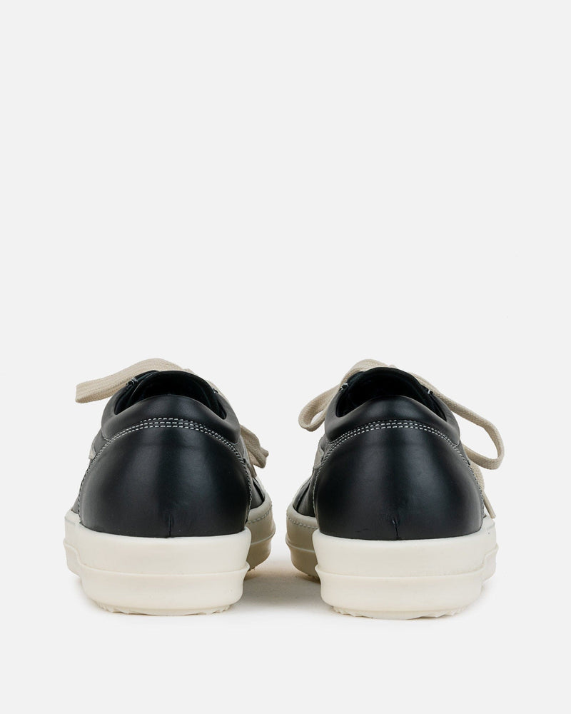 Rick Owens Men's Sneakers Vintage Sneakers in Black/Pearl Milk