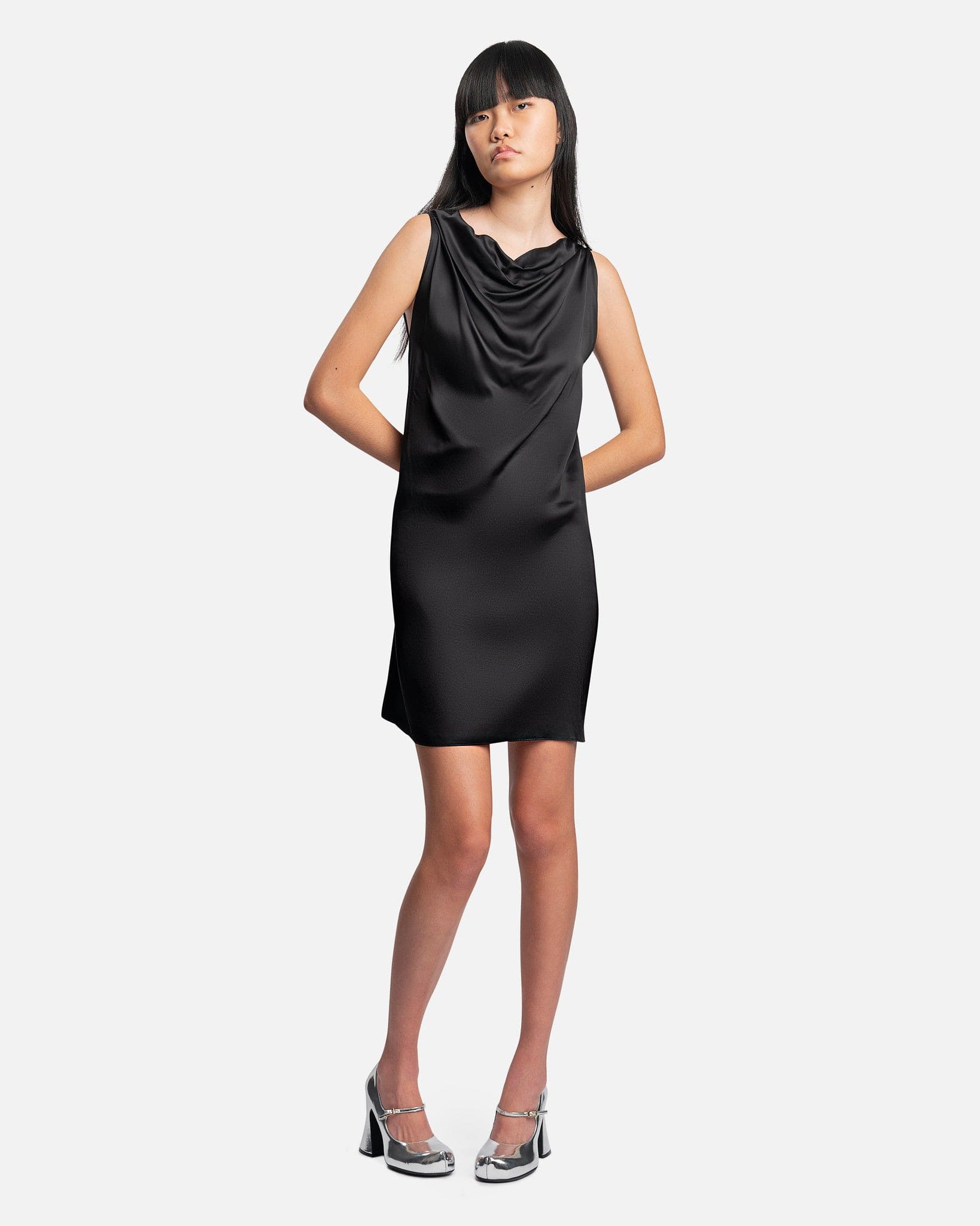 MM6 Maison Margiela Women Dresses Viscose Dress in Black