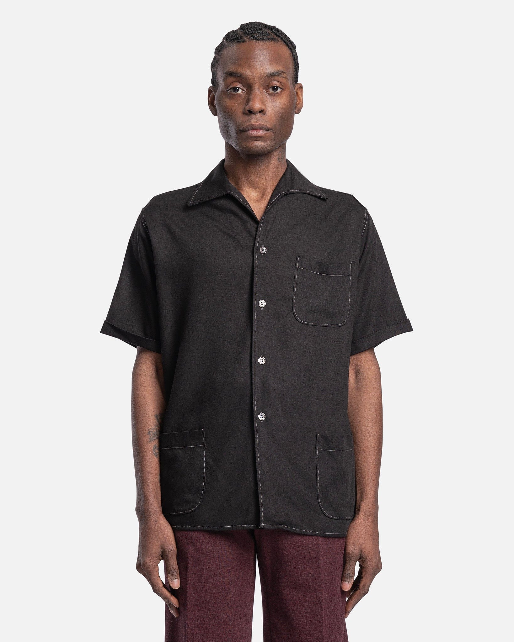Viscose-Rayon Shirt in Black – SVRN