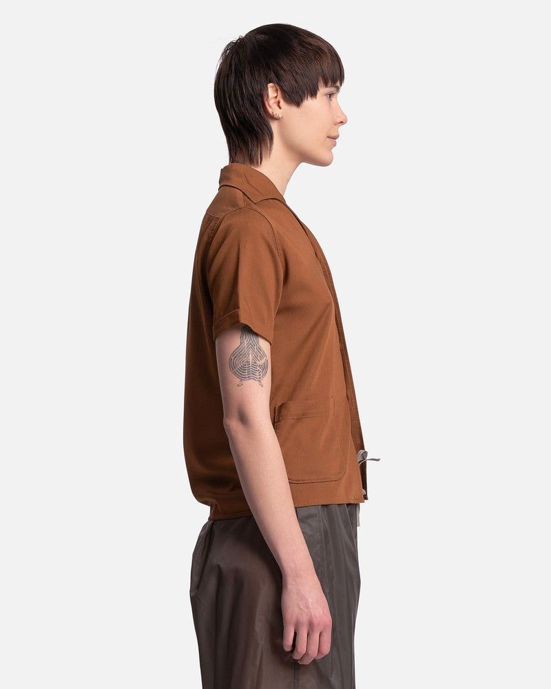Maison Margiela Women Tops Viscose-Rayon Shirt in Bronze