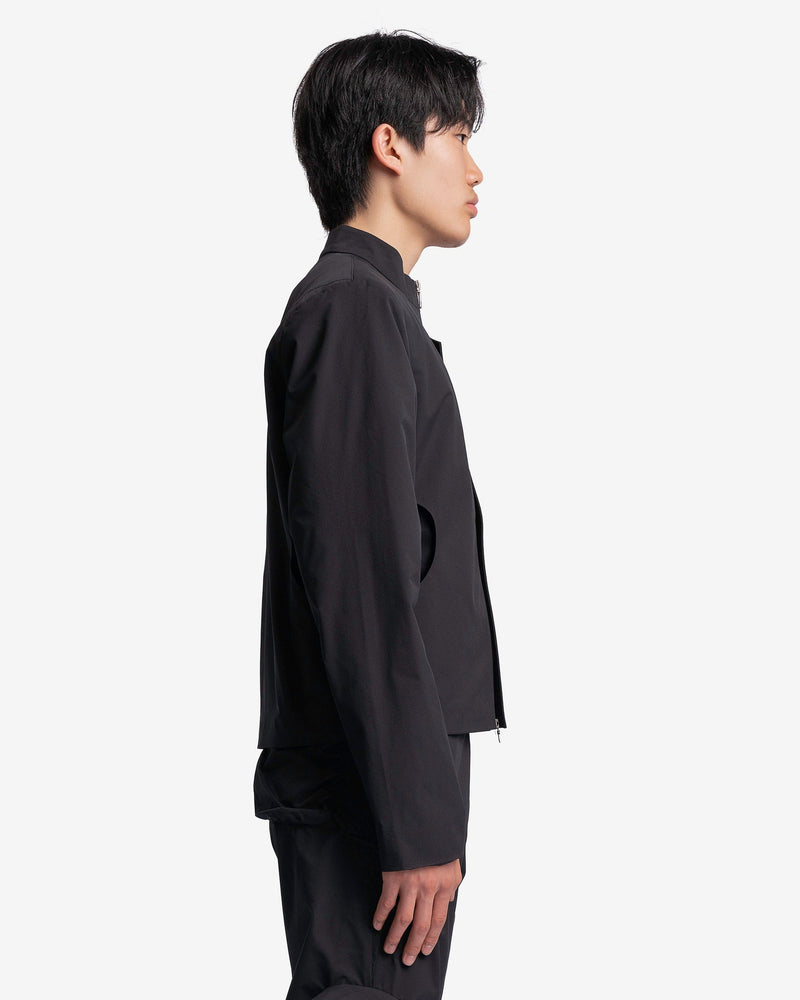 Uncertain Factor Men's Jackets Waist Cutout Casual Suit in Black