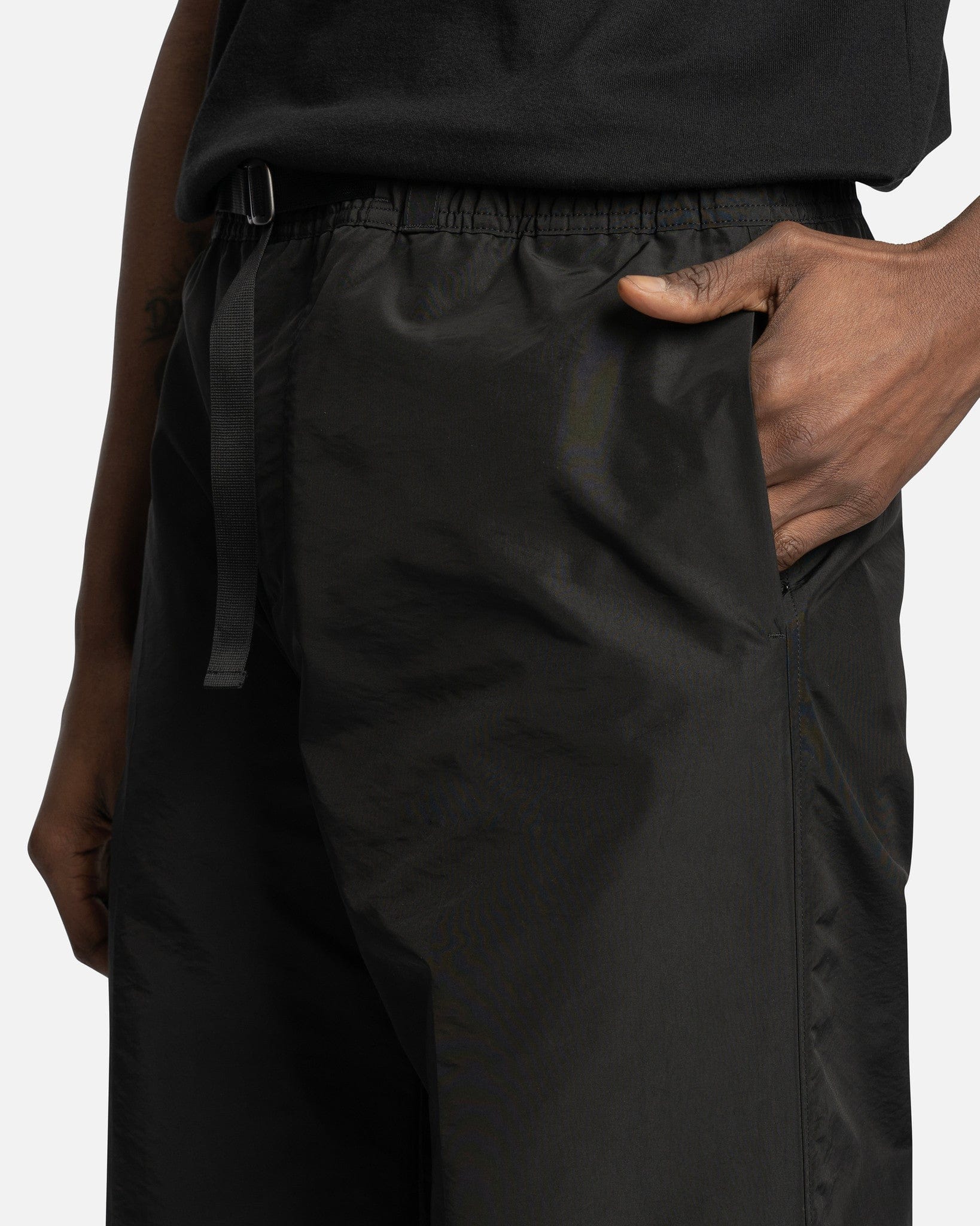 Our Legacy Men's Pants Wander Trouser in Black Grace Nylon