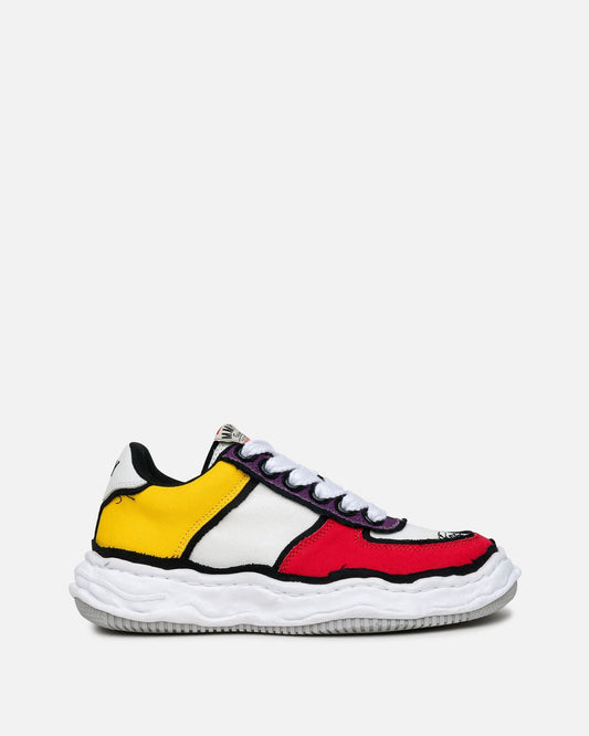 Maison Mihara Yasuhiro Men's Sneakers Wayne Overhanging Canvas Low Top in Multi