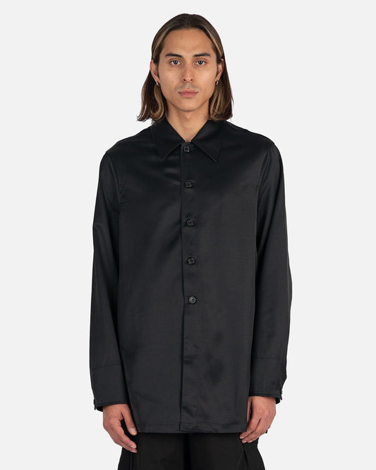 Our Legacy Men's Jackets Welding Jacket in Black Emotional Sateen