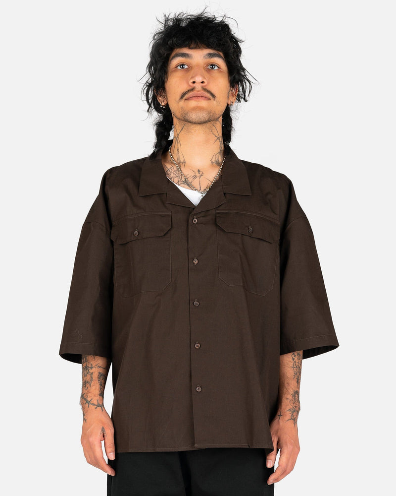 Willy Chavarria Men's Shirts West Street Shirt in Brown Sugar