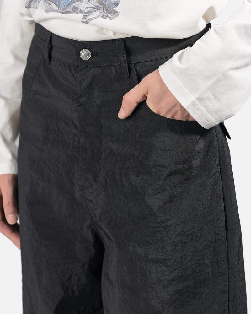 KANGHYUK Men's Pants Wide Airbag Trouser in Black
