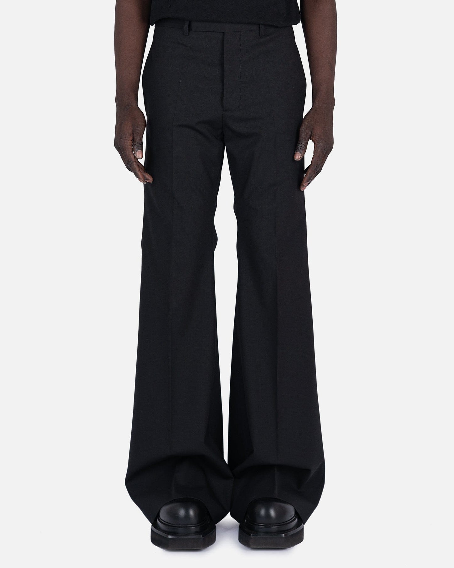Rick Owens Men's Pants Wide Astaires in Black