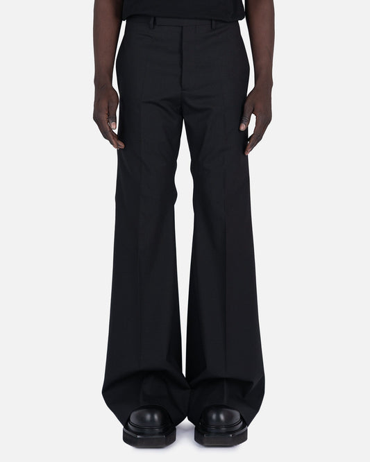 Rick Owens Men's Pants Wide Astaires in Black