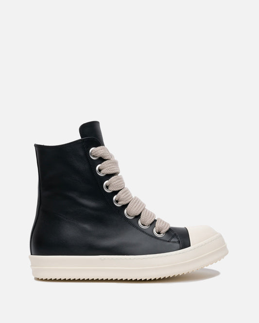 Rick Owens Men's Sneakers Wide Lace Ramones in Black/Milk