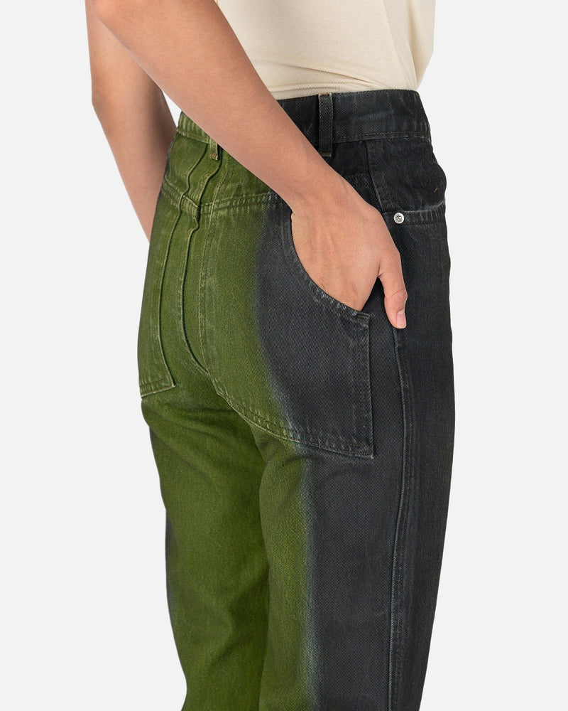 Eckhaus Latta Women Pants Wide Leg Jean in Slim Spray