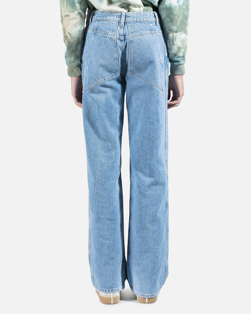 Eckhaus Latta Men's Pants Wide Leg Jeans in True Blue