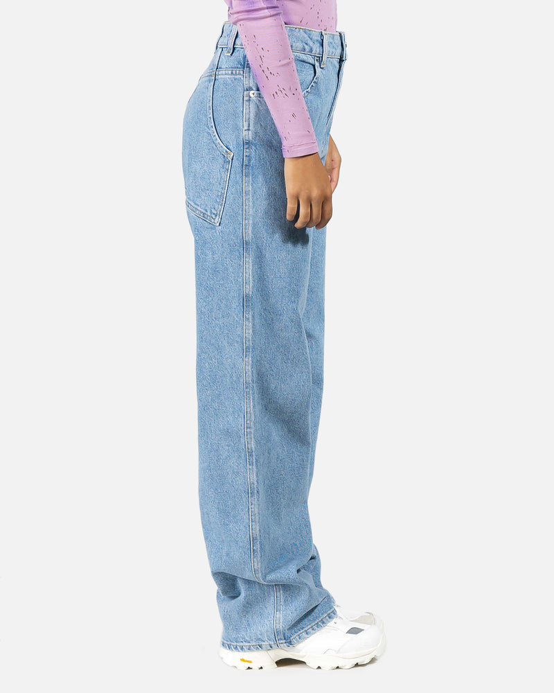 Eckhaus Latta Women Pants Wide Leg Jeans in True Blue