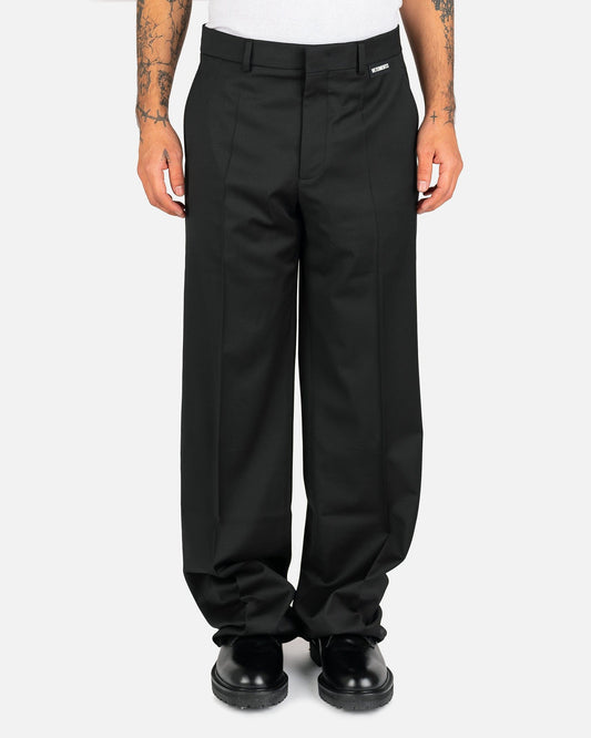 VETEMENTS Men's Pants Wide Leg Tailored Pants in Black