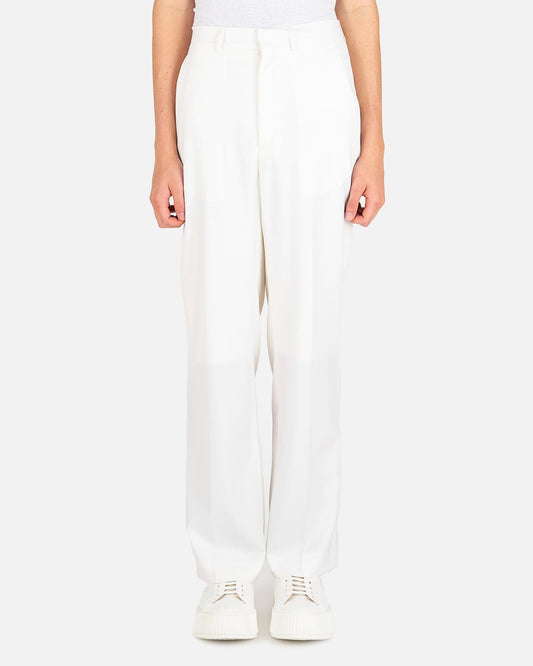 Casablanca Men's Pants Wide Leg Trousers in Off-White