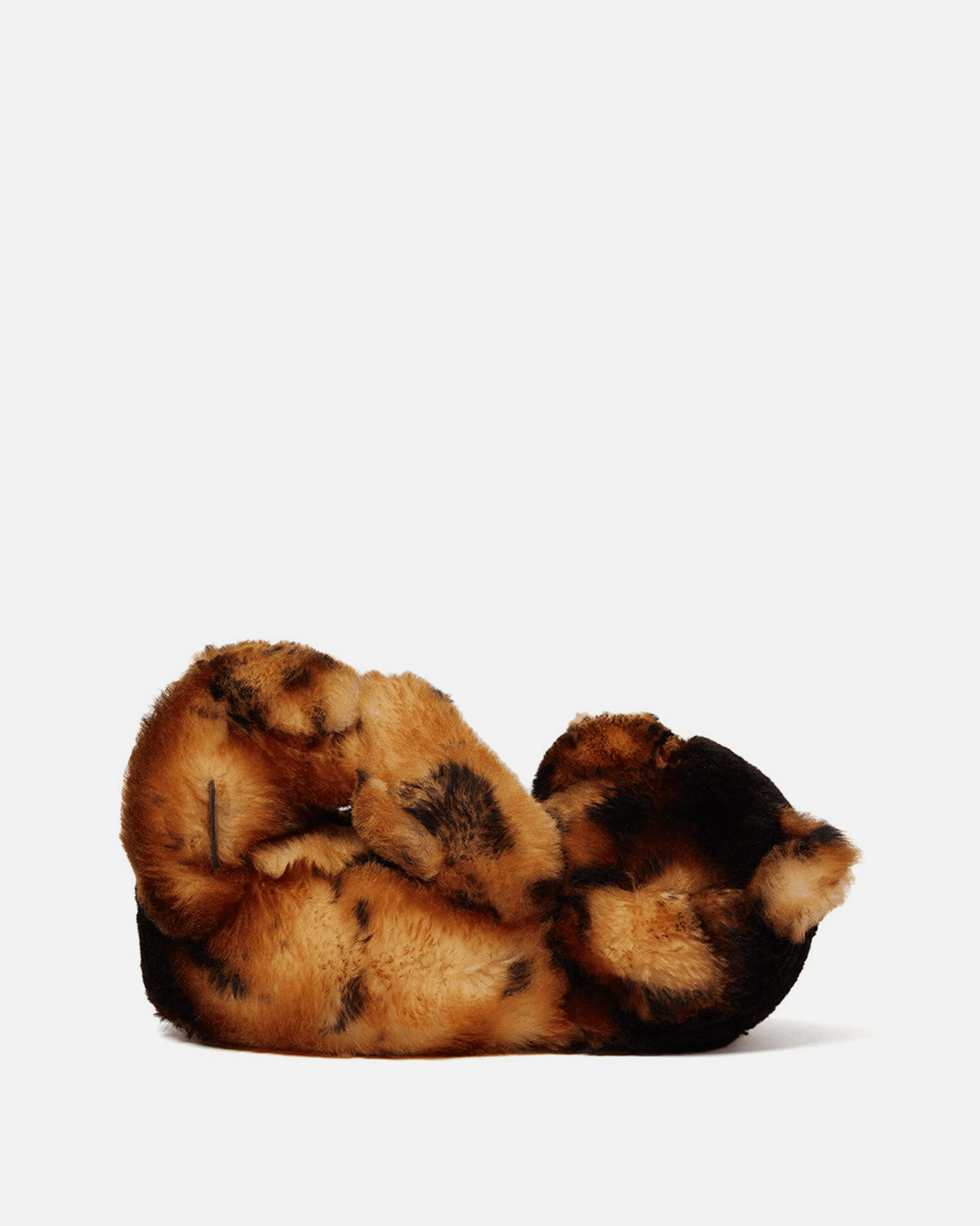 Wild Cat Teddy Slippers in Multi – SVRN - Main Image