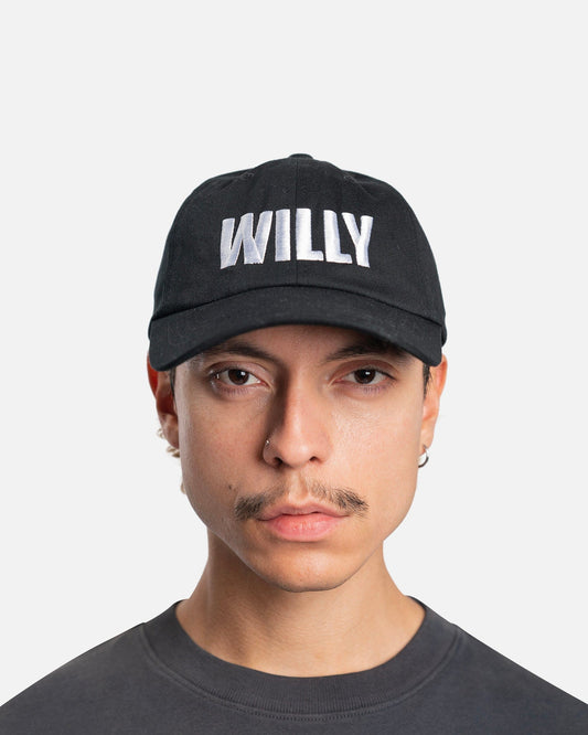 Willy Chavarria Men's Hats Willy Cap 2 in Black