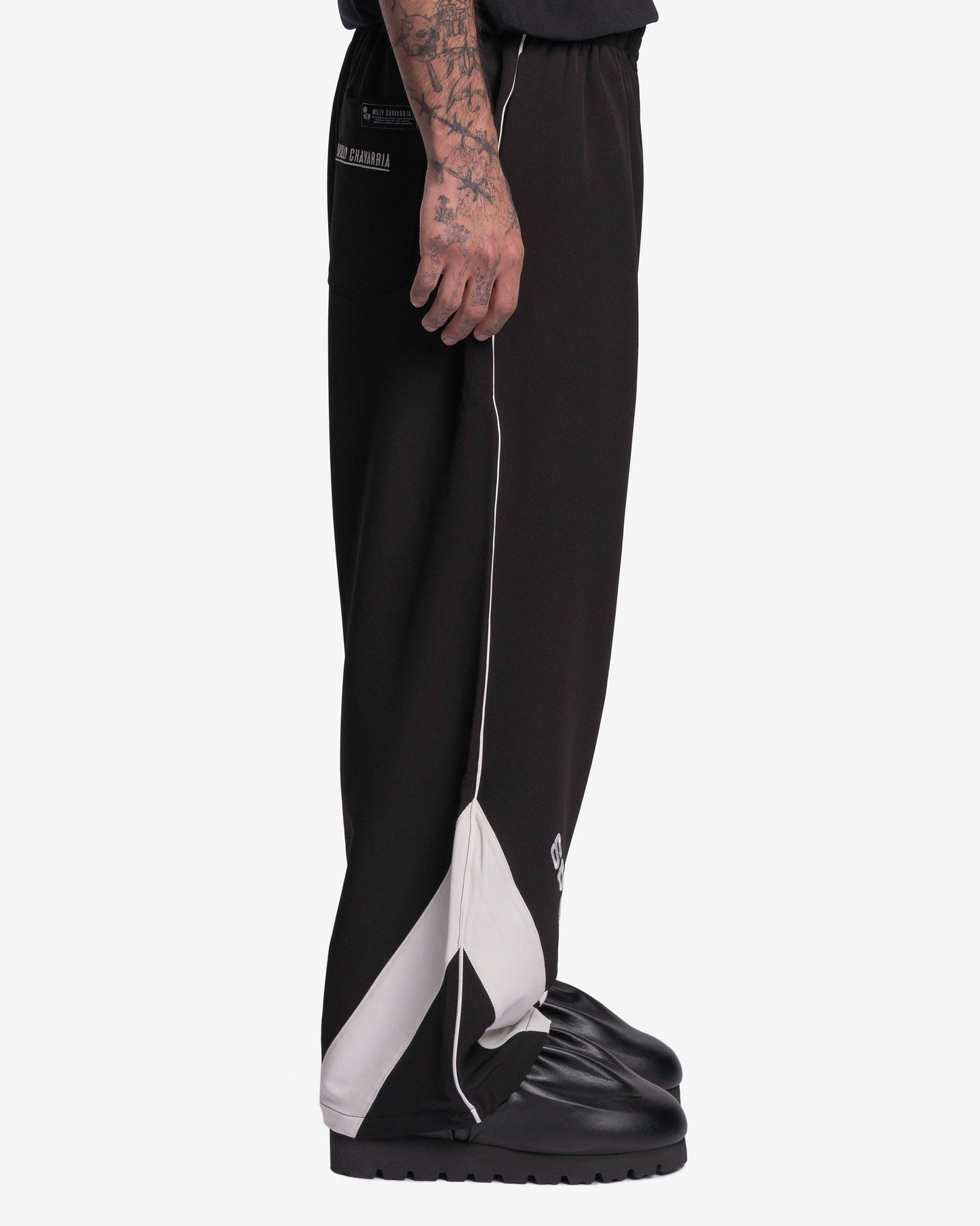 Willy Chavarria Men's Pants Willy Sports Pregame Pants in Black