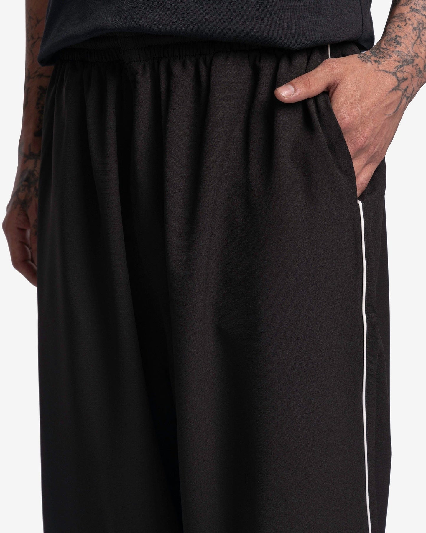 Willy Chavarria Men's Pants Willy Sports Pregame Pants in Black