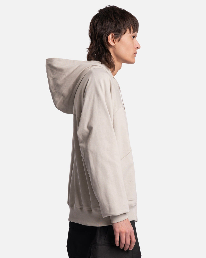 Rick Owens Men's T-Shirts Windbreaker Hoodie in Pearl