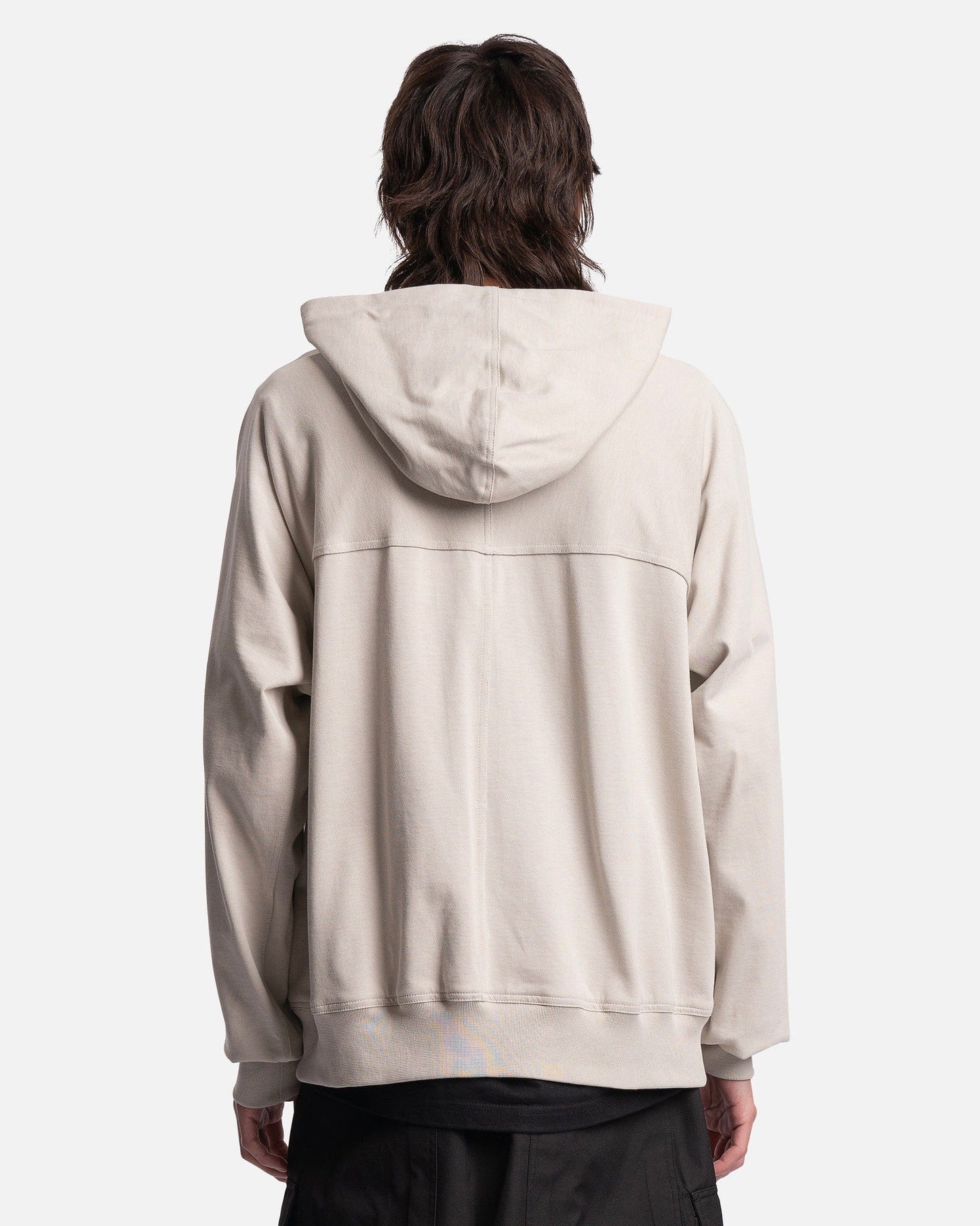 Rick Owens Men's T-Shirts Windbreaker Hoodie in Pearl