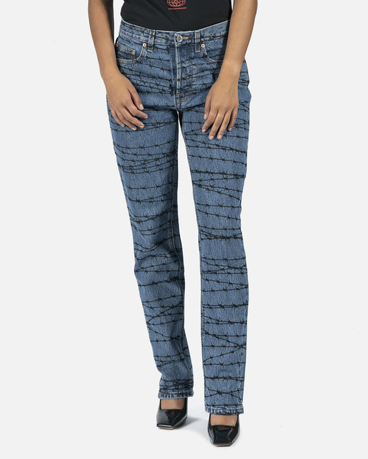 VETEMENTS Women Pants Wired Magic Fit Denim in Blue