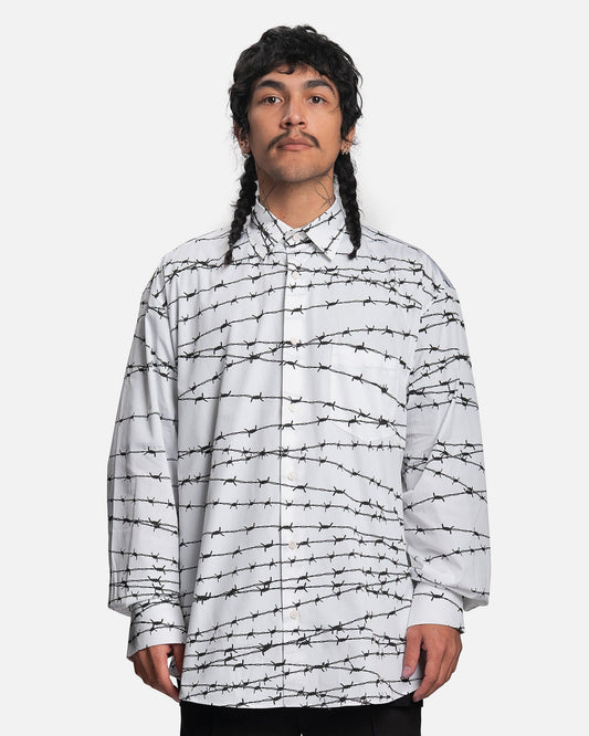VETEMENTS Men's Shirts Wired Shirt in White