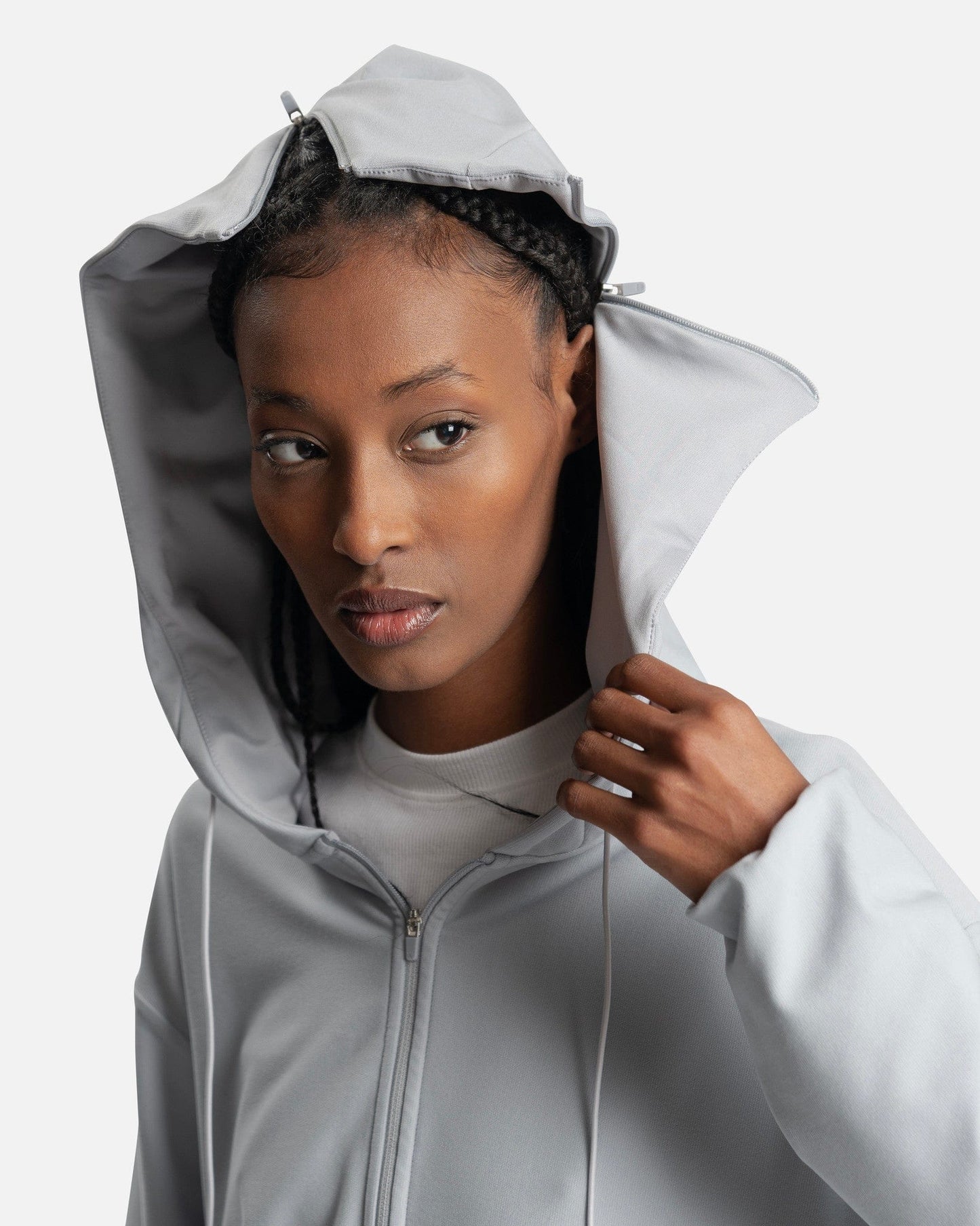 POST ARCHIVE FACTION (P.A.F) Women Tops Women's 5.0 Hoodie Center in Grey