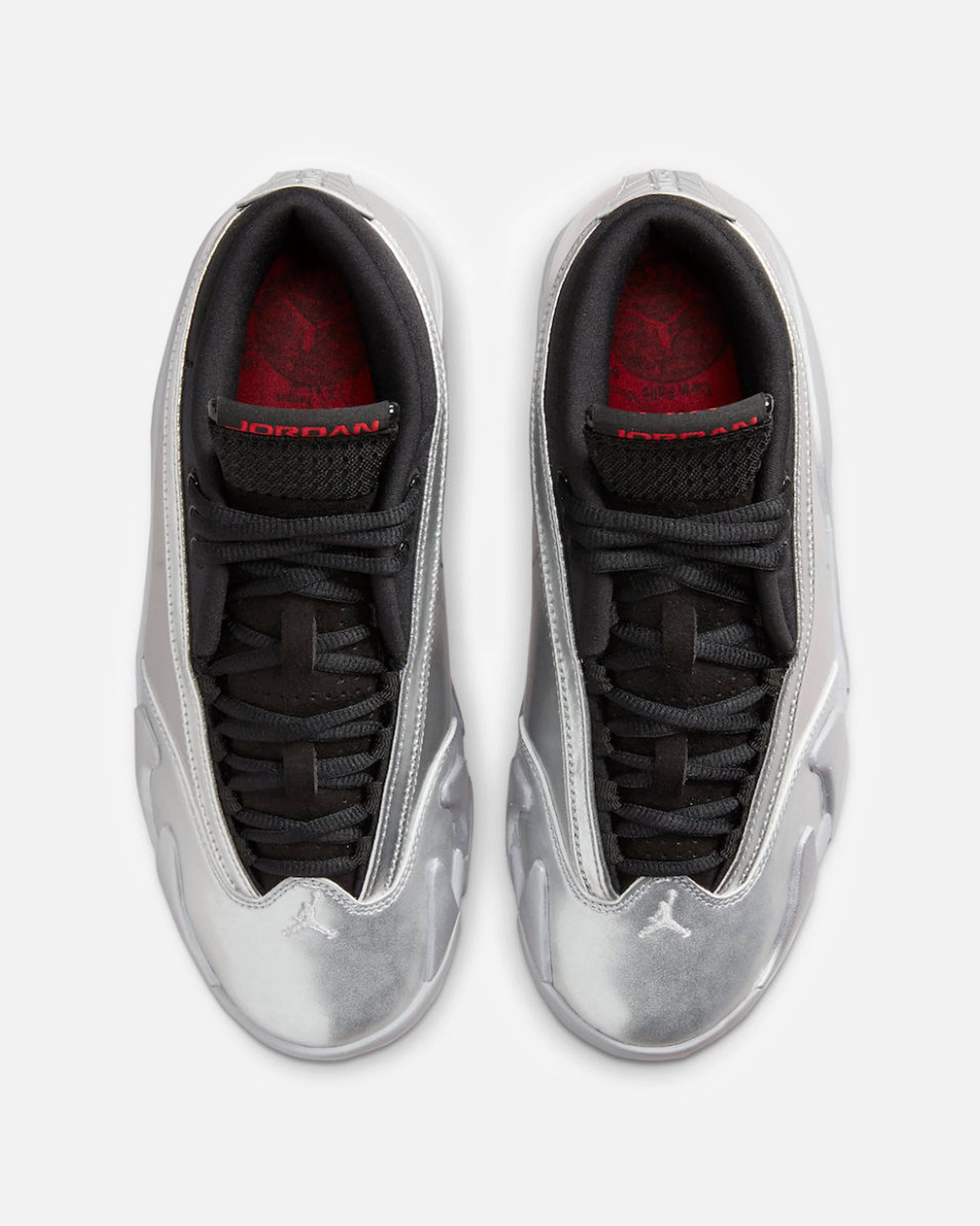 JORDAN Womens Sneakers Women's Air Jordan 14 'Metallic Silver'