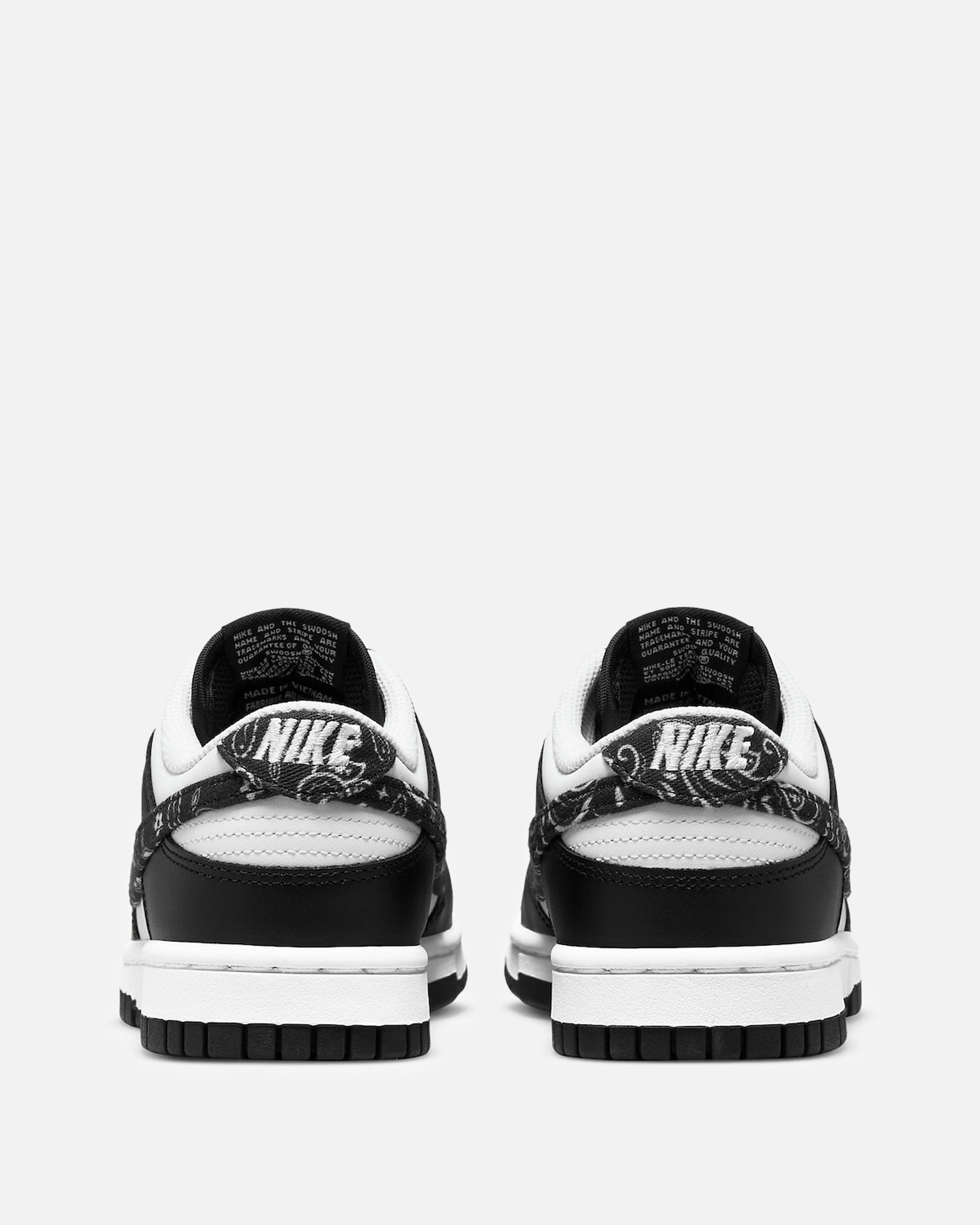 Nike Releases Women's Dunk Low Essential 'Black Paisley'