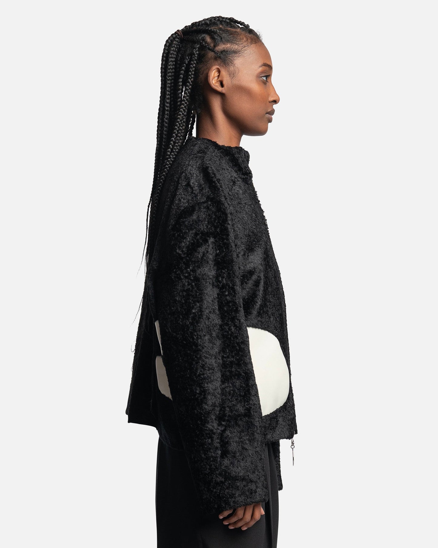 NAMACHEKO Men's Sweater Women's Temen Mid Layer in Black