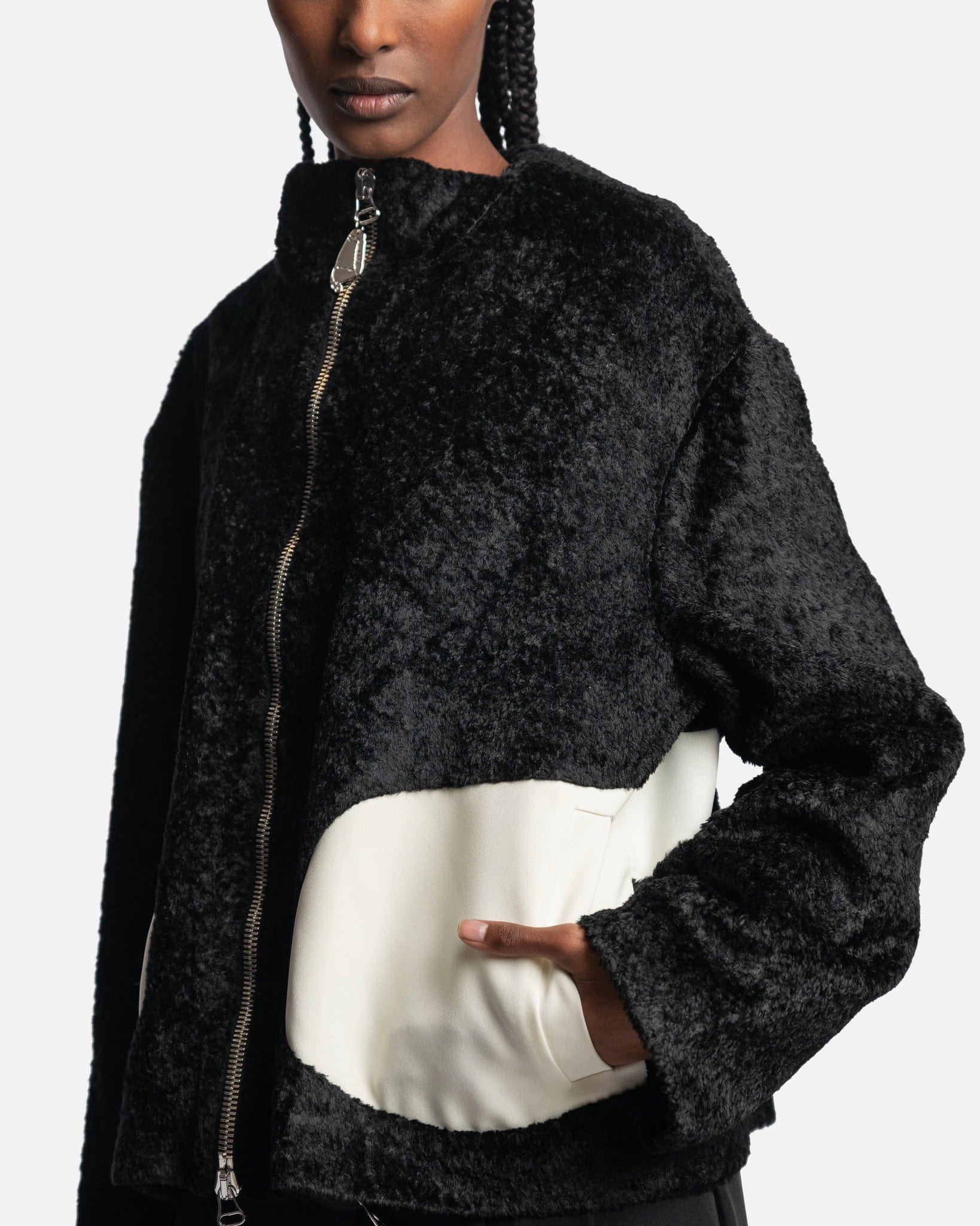 NAMACHEKO Men's Sweater Women's Temen Mid Layer in Black