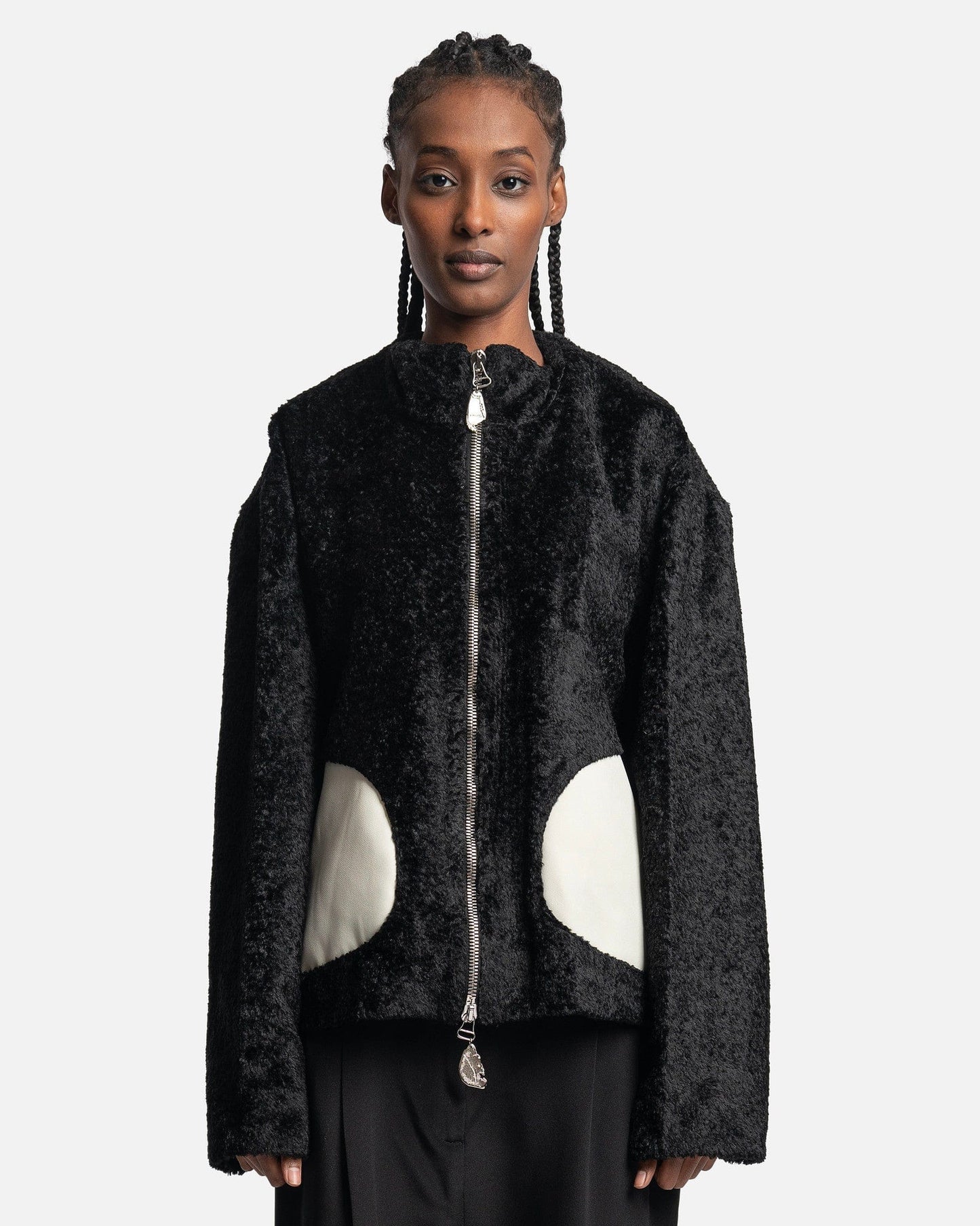 NAMACHEKO Men's Sweater Women's Temen Mid Layer in Black