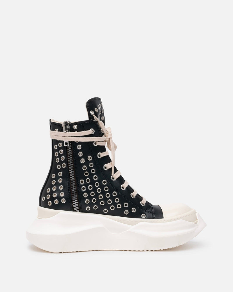 Rick Owens DRKSHDW Women's Shoes Women's Vegan Leather Abstract Sneaker in Black/Milk