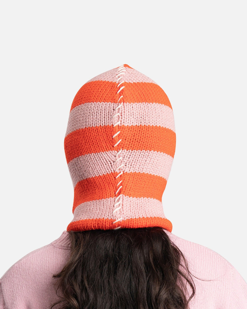 Marni Wool Cable Knit Balaclava in Cinder Rose