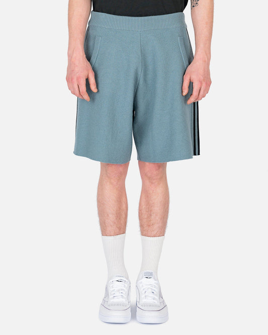 Maison Margiela Men's Shoes Wool Shorts in Slate Blue