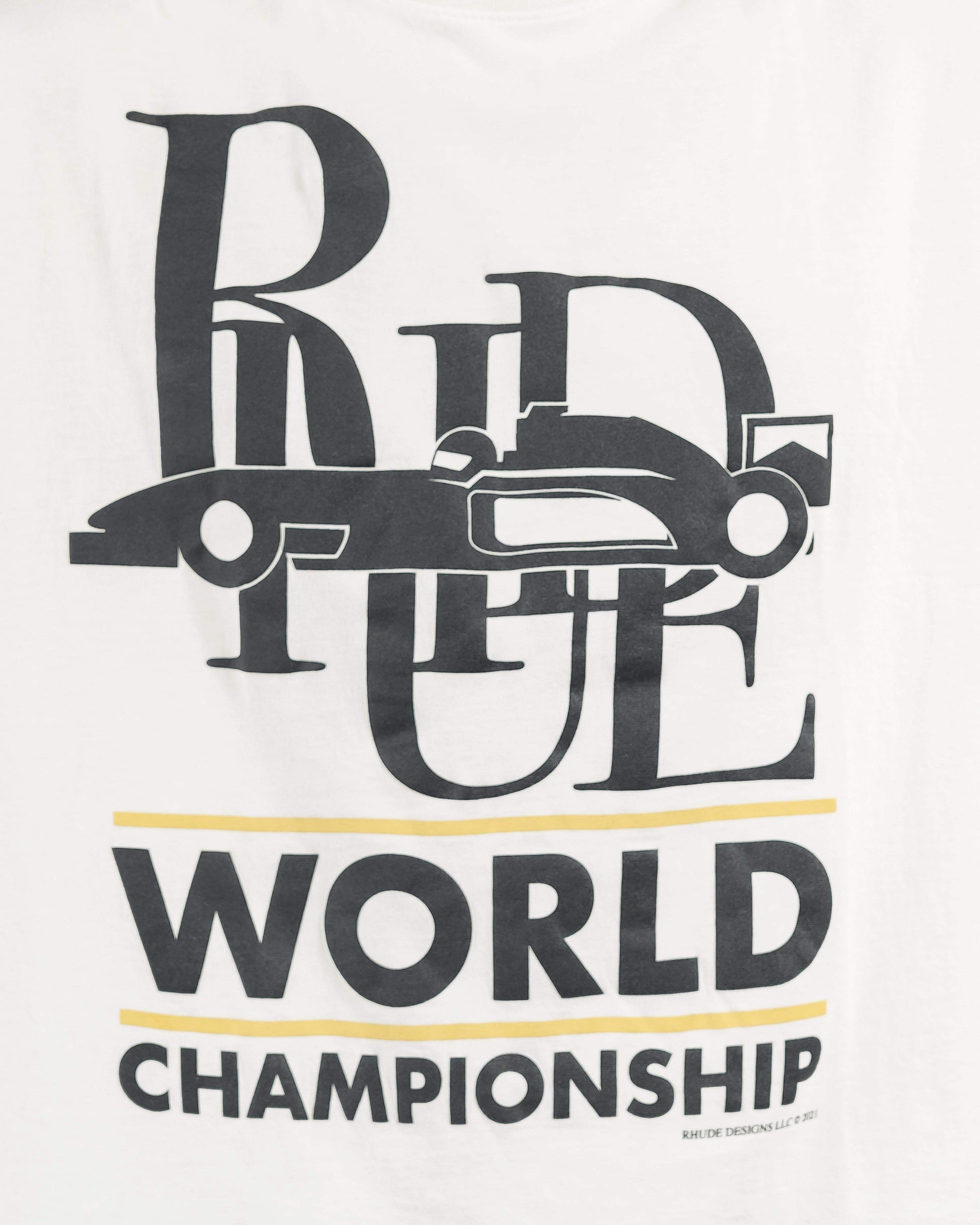 Rhude Men's T-Shirts World Champion Tee in White