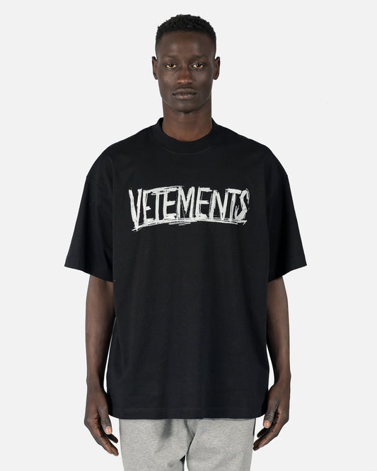 VETEMENTS Men's T-Shirts World Tour T-Shirt in Black