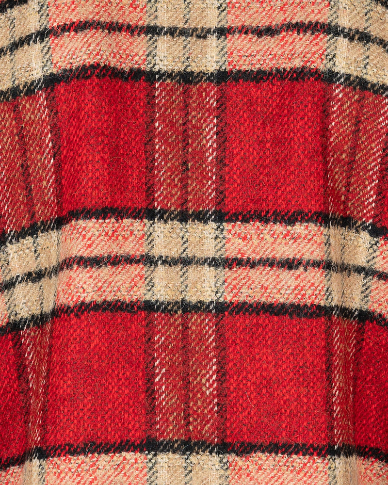 ERL Men's Coat Woven Blanket Coat in Red