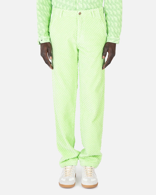 ERL Men's Pants Woven Cargo Pants in Green