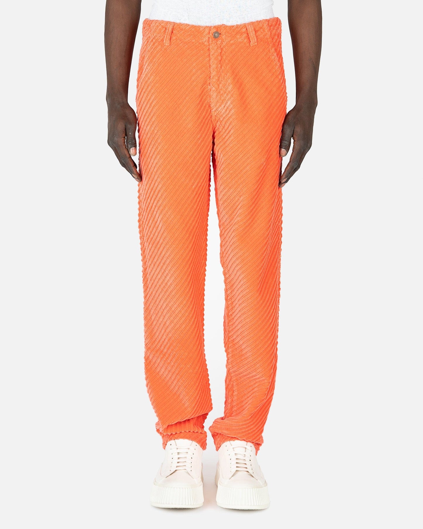 ERL Men's Pants Woven Cargo Pants in Pink/Orange