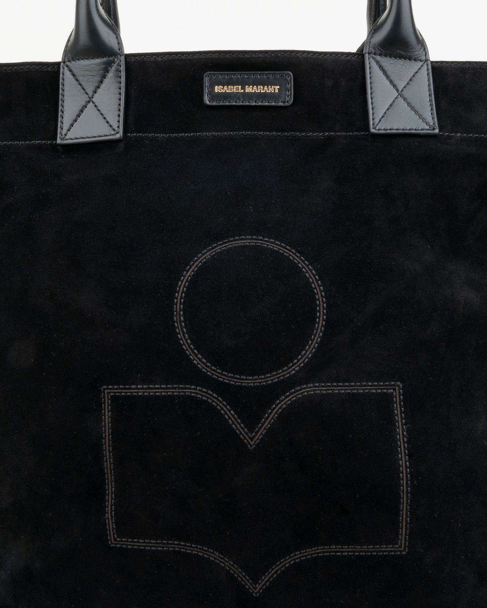 Isabel Marant Etoile Women Bags Yenky Suede Logo Tote in Black